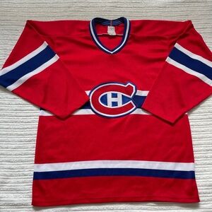 Vintage NHL Montreal Canadiens CCM Red Hockey Jersey | Size M